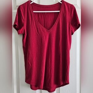 - Lululemon Large Red T-shirt Short Sleeves